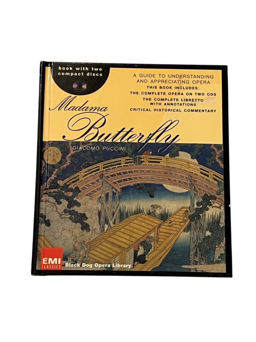 Giacomo Puccini Madama Butterfly Book 2 CDs Black Dog Opera Library Pre-Owned